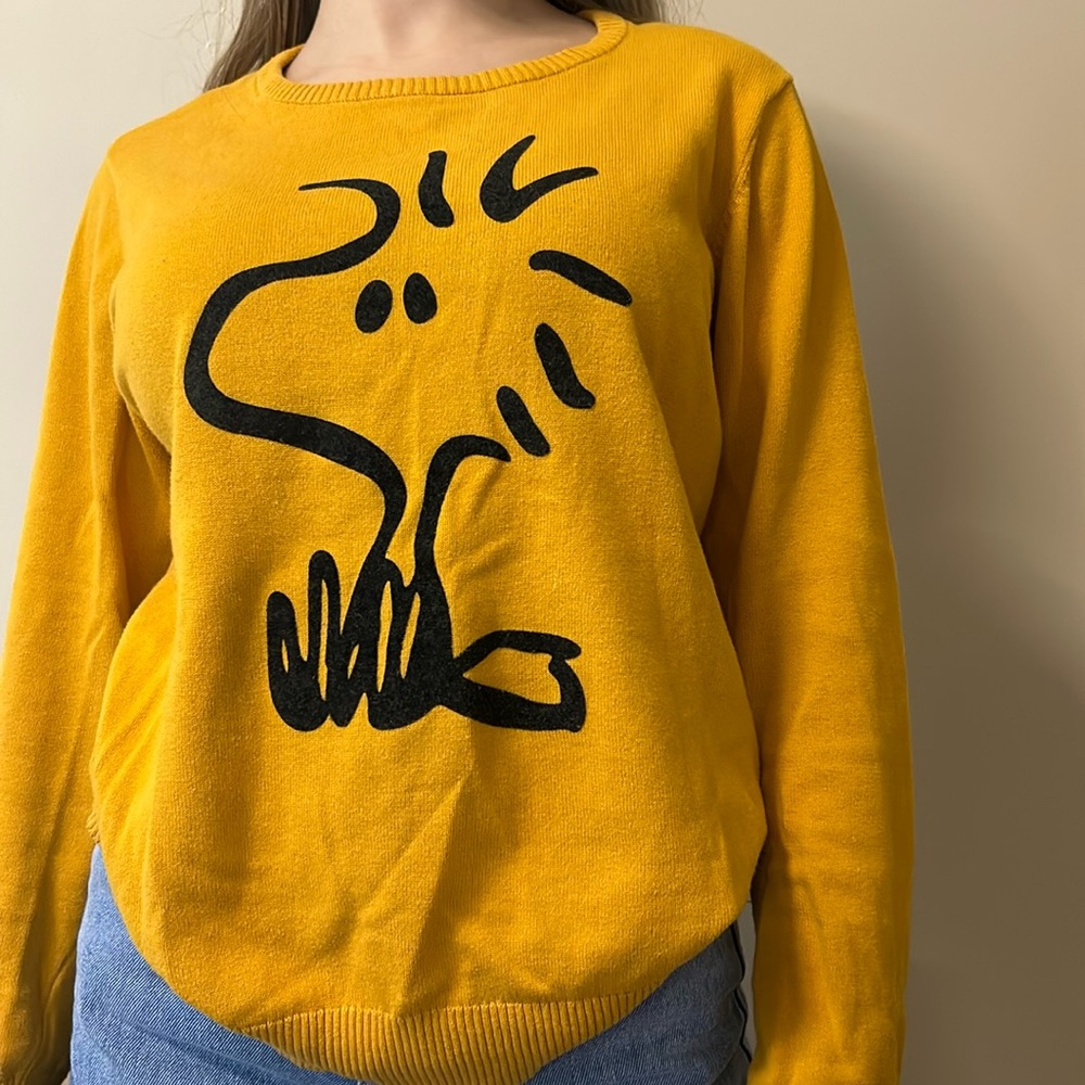 Yellow long sleeve cotton shirt